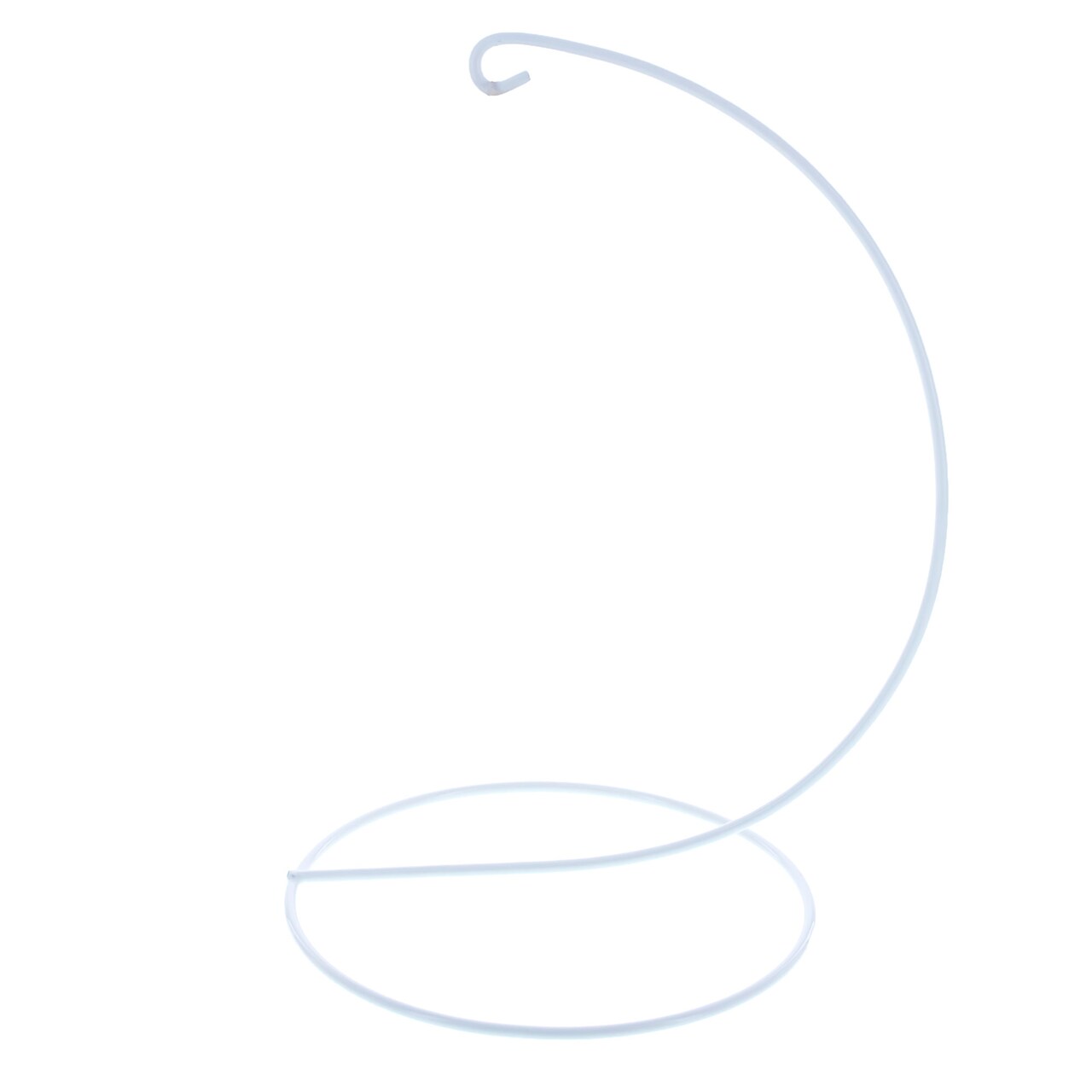 Open Frame White Painted Metal Ornament Display Stand 9.2 Inches (Poland)